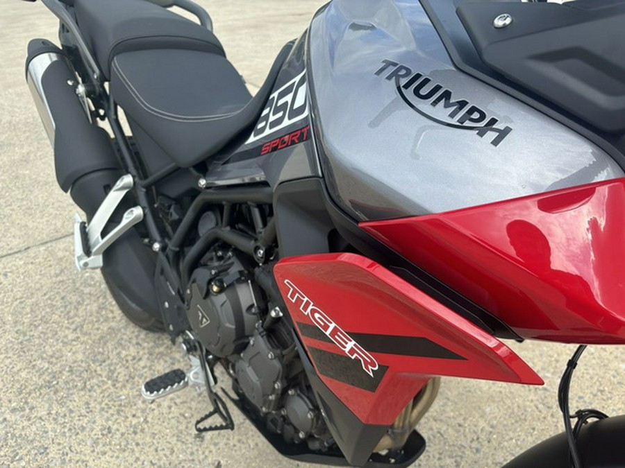 2022 Triumph Tiger 850 Sport Graphite Diablo Red Sport