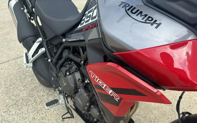 2022 Triumph Tiger 850 Sport Graphite Diablo Red Sport