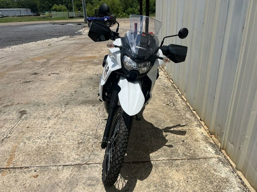 2025 Kawasaki KLR 650 Pearl Crystal WhiteMetallic Carbon Gray