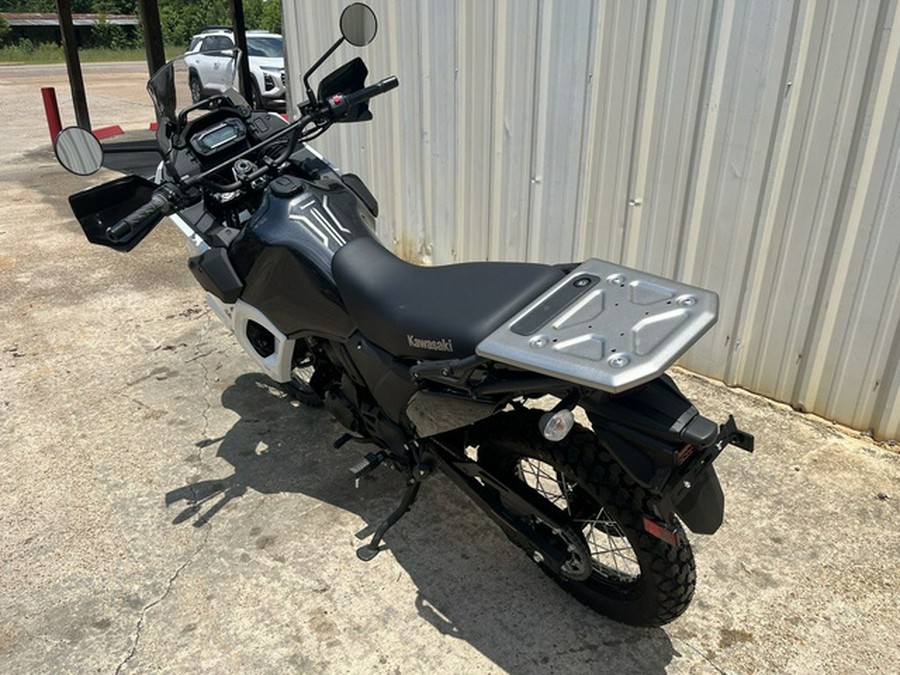 2025 Kawasaki KLR 650 Pearl Crystal WhiteMetallic Carbon Gray