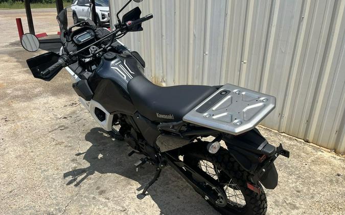 2025 Kawasaki KLR 650 Pearl Crystal WhiteMetallic Carbon Gray