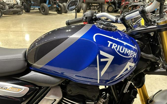 2024 Triumph Speed 400 Caspian Blue / Storm Grey