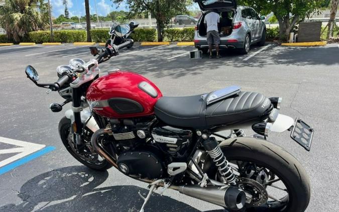 2022 Triumph Speed Twin Red Hopper