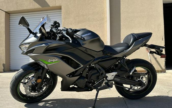 2024 Kawasaki Ninja 650 Metallic Matte Graphenesteel Gray/Ebony