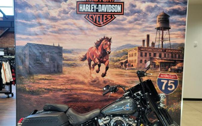 2025 Harley-Davidson® Heritage Classic Iron Horse Metallic w/Laced Wheels FLHC