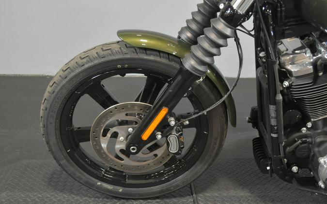 2026 Harley-Davidson Street Bob Olive Steel Metallic Chrome Cast Wheels
