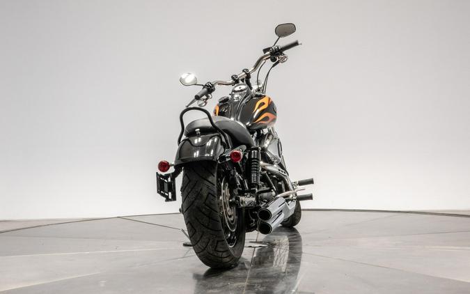2010 HARLEY-DAVIDSON FXDWG WIDE GLIDE in Black w/ Flames with 16,100 miles