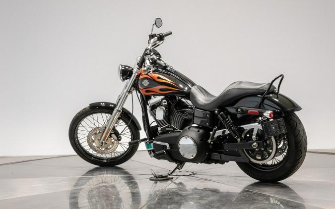 2010 HARLEY-DAVIDSON FXDWG WIDE GLIDE in Black w/ Flames with 16,100 miles