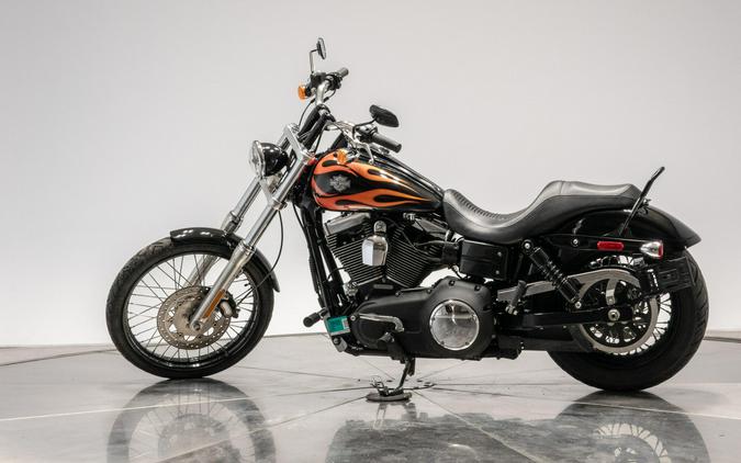 2010 HARLEY-DAVIDSON FXDWG WIDE GLIDE in Black w/ Flames with 16,100 miles