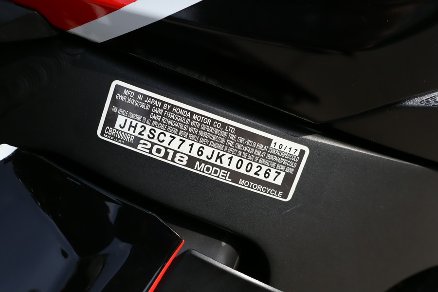 2018 Honda CBR1000RR