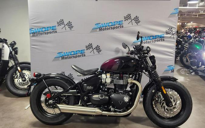 2024 Triumph Bonneville Bobber - Phantom Purple / Silver Purple