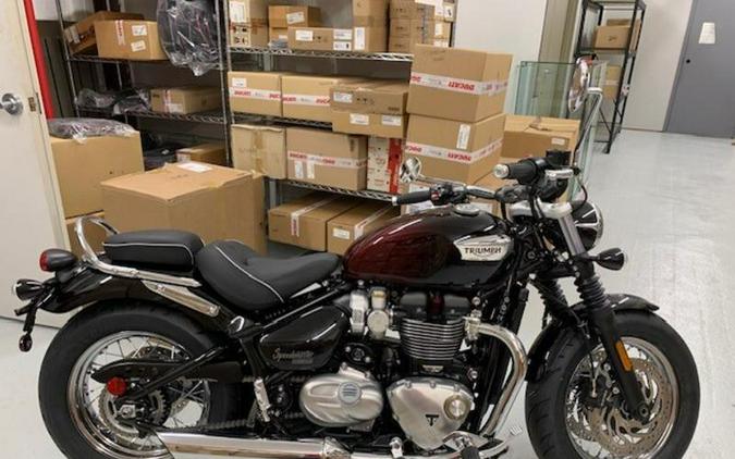 2024 Triumph Bonneville Speedmaster - Phantom Red / Silver Red