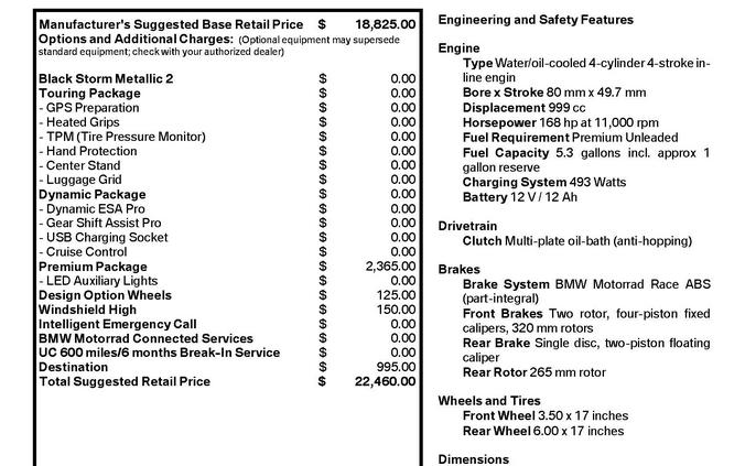 2026 BMW S 1000 XR