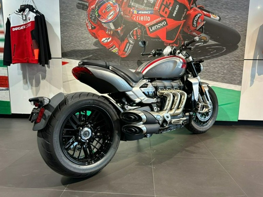 2022 Triumph Rocket 3 R Silver Ice Cranberry Red