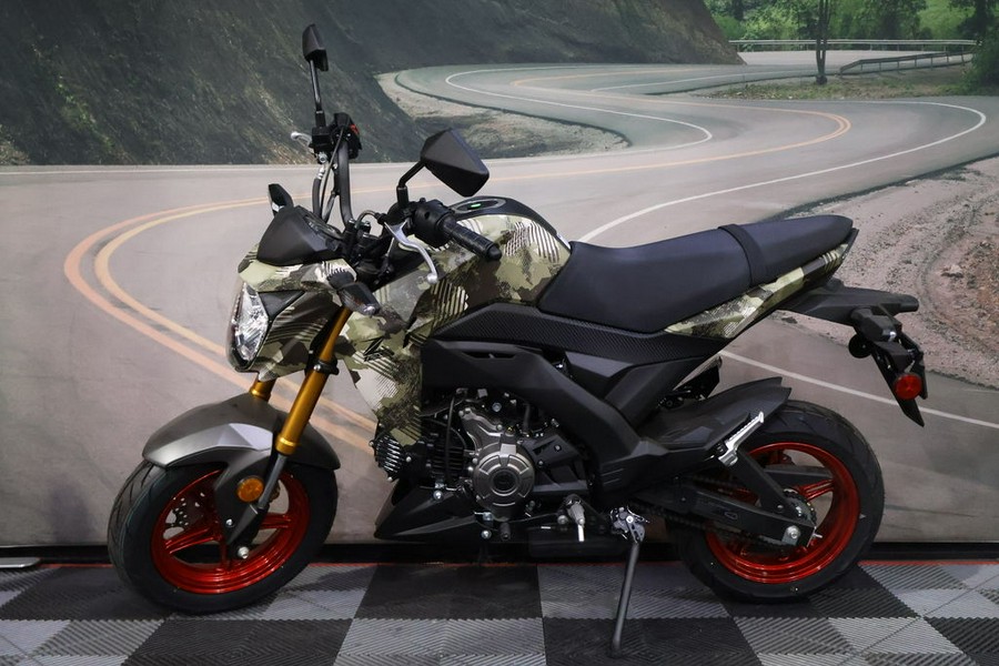 2025 Kawasaki Z125 PRO Cypher Camo Beige