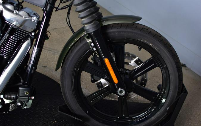 2026 Harley-Davidson Street Bob Olive Steel Metallic Chrome Laced Wheels