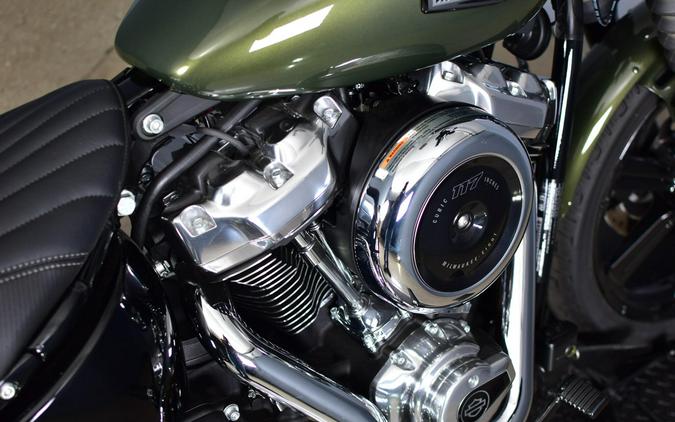 2026 Harley-Davidson Street Bob Olive Steel Metallic Chrome Laced Wheels