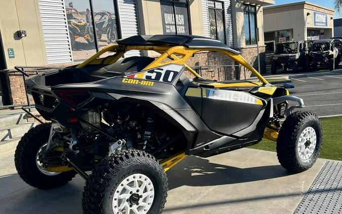 2024 Can-Am® Maverick R X RS with Smart-Shox Carbon Black & Neo Yellow