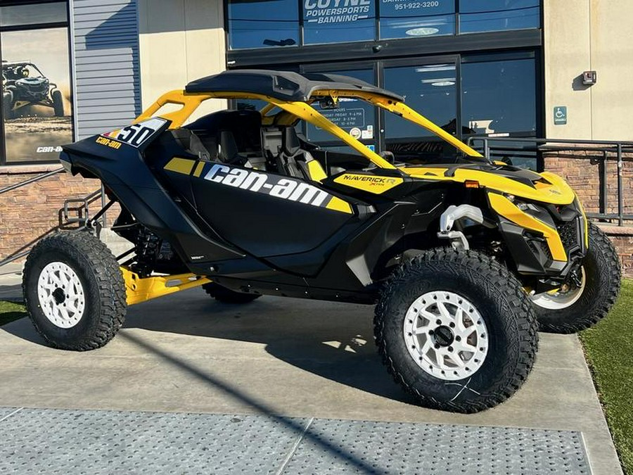 2024 Can-Am® Maverick R X RS with Smart-Shox Carbon Black & Neo Yellow