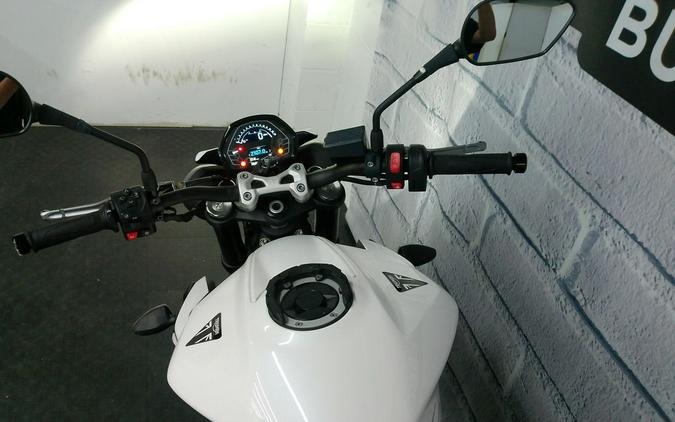 2024 Triumph Street Triple 765 R Crystal White