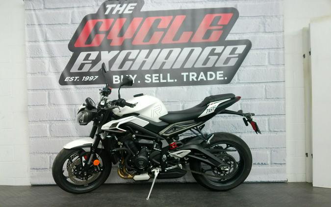 2024 Triumph Street Triple 765 R Crystal White