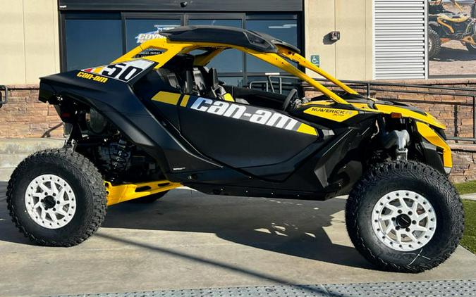 2024 Can-Am® Maverick R X RS with Smart-Shox Carbon Black & Neo Yellow