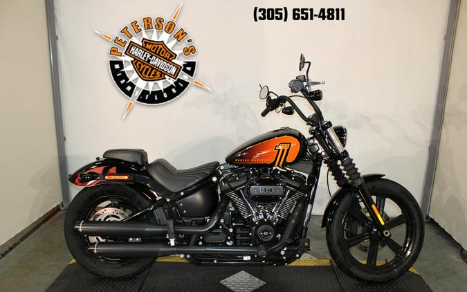 Used 2022 Harley-Davidson Street Bob 114 Cruiser Motorcycle For Sale In Miami, Florida