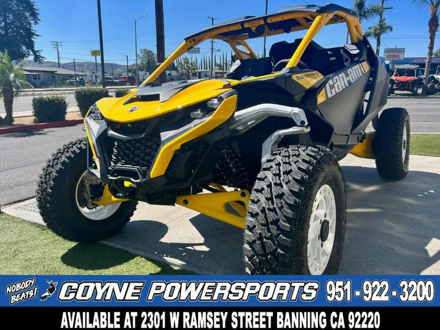 2024 Can-Am® Maverick R X RS with Smart-Shox Carbon Black & Neo Yellow