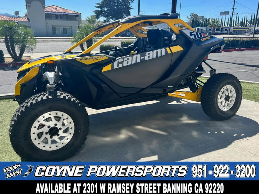 2024 Can-Am® Maverick R X RS with Smart-Shox Carbon Black & Neo Yellow