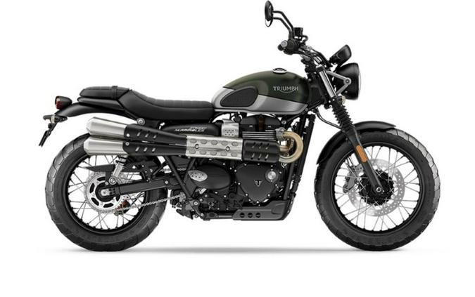 2020 Triumph Street Scrambler 900 Matte Khaki Green/Matte Aluminium