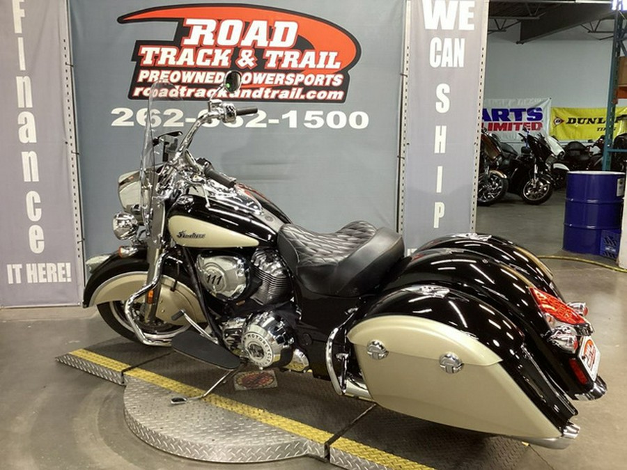 2021 Indian Springfield Thunder Black/Dirt Track Tan