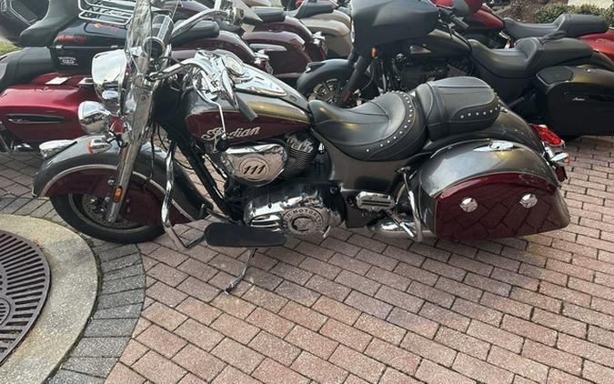 2019 Indian Springfield Steel Gray Burgundy Metallic
