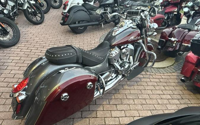 2019 Indian Springfield Steel Gray Burgundy Metallic