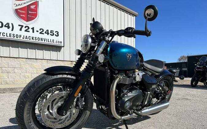 2026 Triumph Bonneville Bobber Interstellar Blue