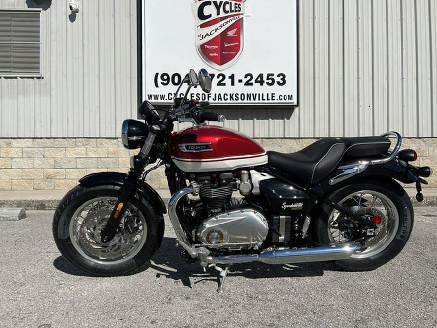 2026 Triumph Bonneville Speedmaster Carnival red