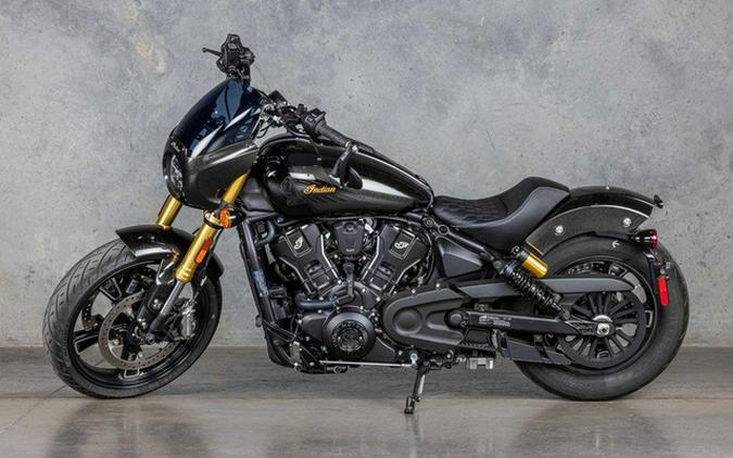 2026 Indian 101 Scout Black Crystal with Super Graphite