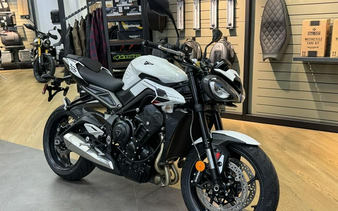 2024 Triumph Street Triple 765 R Crystal White