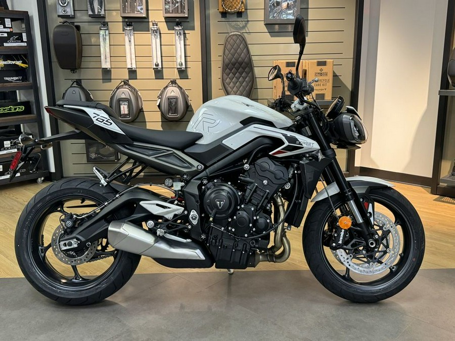 2024 Triumph Street Triple 765 R Crystal White