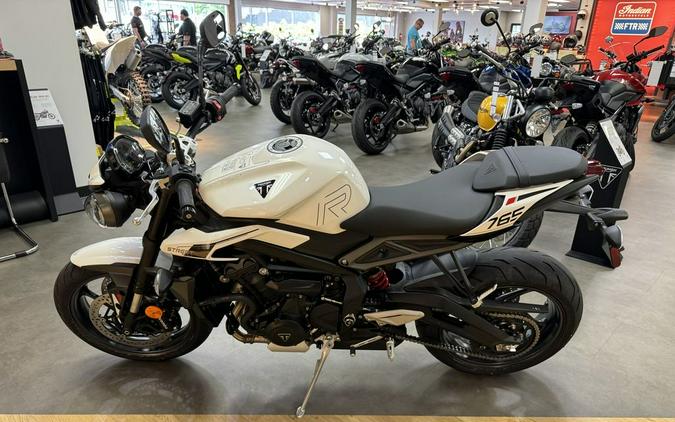 2024 Triumph Street Triple 765 R Crystal White