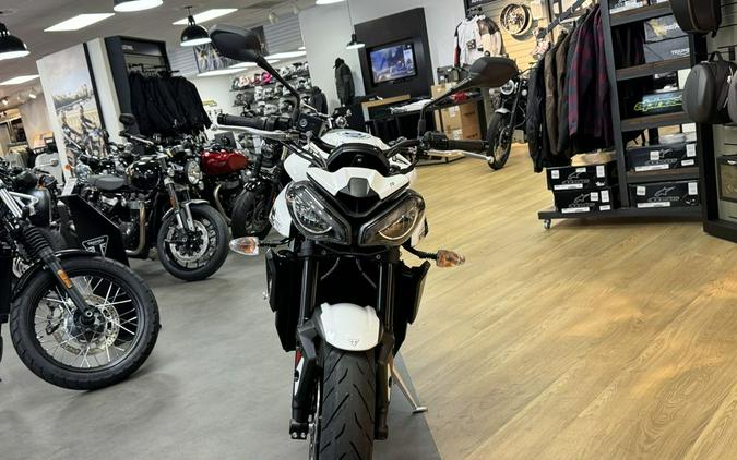 2024 Triumph Street Triple 765 R Crystal White