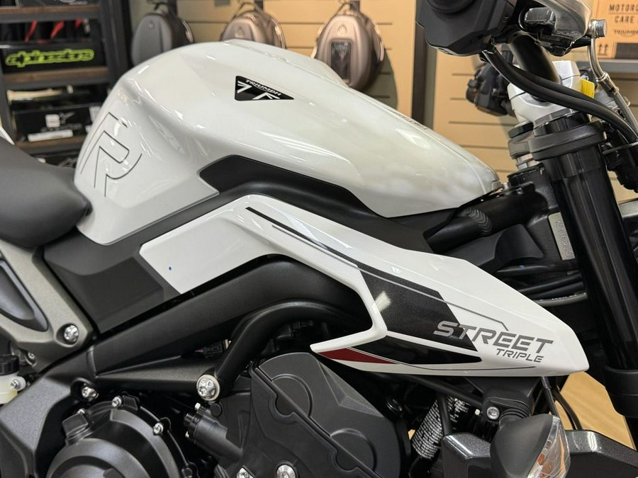 2024 Triumph Street Triple 765 R Crystal White