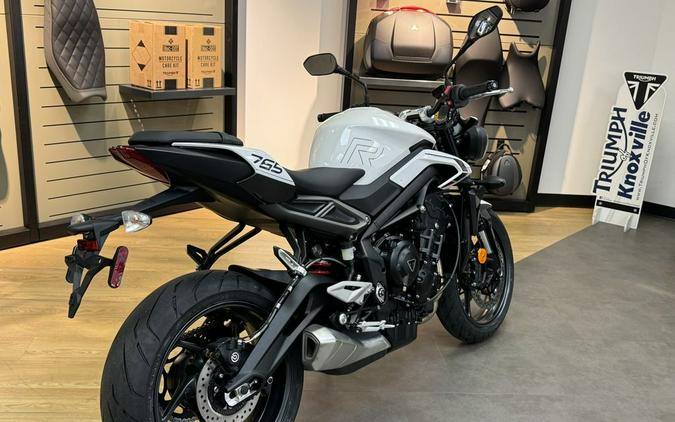 2024 Triumph Street Triple 765 R Crystal White