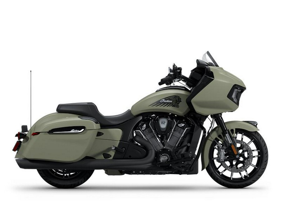 2025 Indian Motorcycle® Challenger® Dark Horse® 112 w/PowerBand Audio Moss Green Smoke