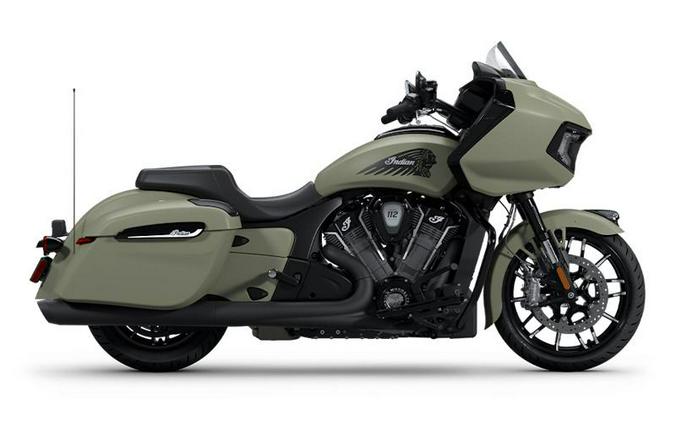 2025 Indian Motorcycle® Challenger® Dark Horse® 112 w/PowerBand Audio Moss Green Smoke