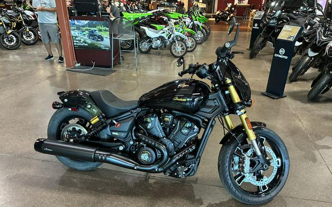 2026 Indian Motorcycle® 101 Scout® Black Crystal with Super Graphite