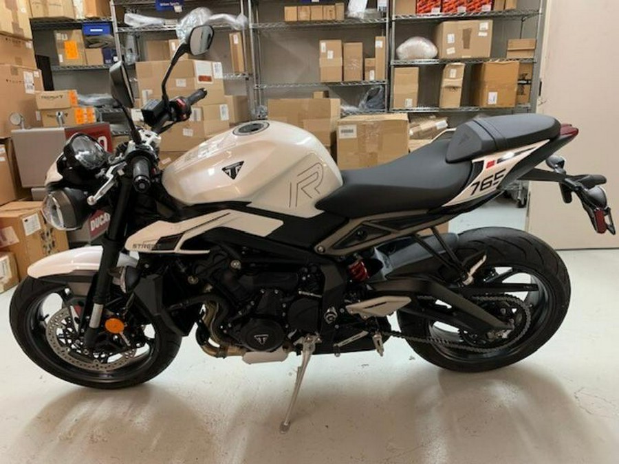 2024 Triumph Street Triple 765 R - Crystal White Metalic