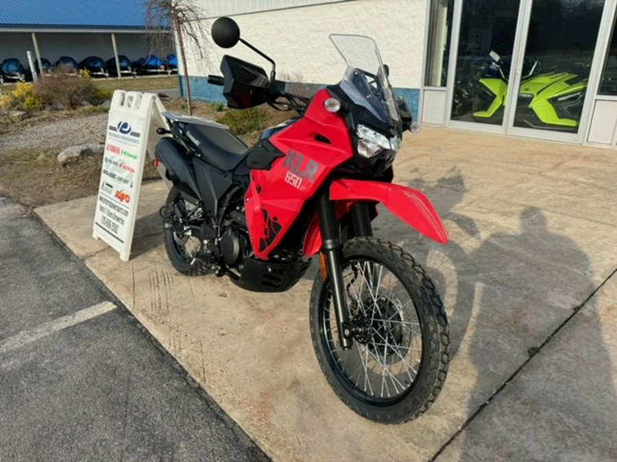 2024 Kawasaki KLR 650 S ABS Firecracker Red/Metallic Carbon Gray