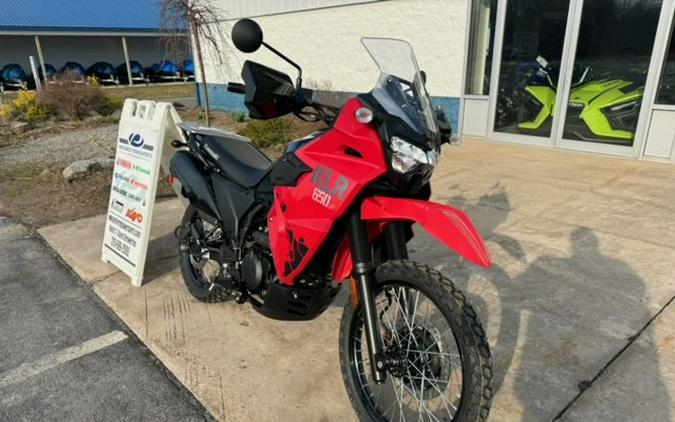 2024 Kawasaki KLR 650 S ABS Firecracker Red/Metallic Carbon Gray