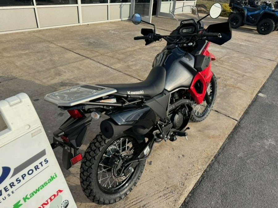 2024 Kawasaki KLR 650 S ABS Firecracker Red/Metallic Carbon Gray