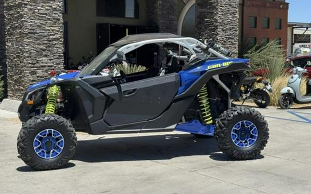 2020 Can-Am® Maverick™ X3 X™ rs Turbo RR Hyper Silver, Intense Blue & Manta Green